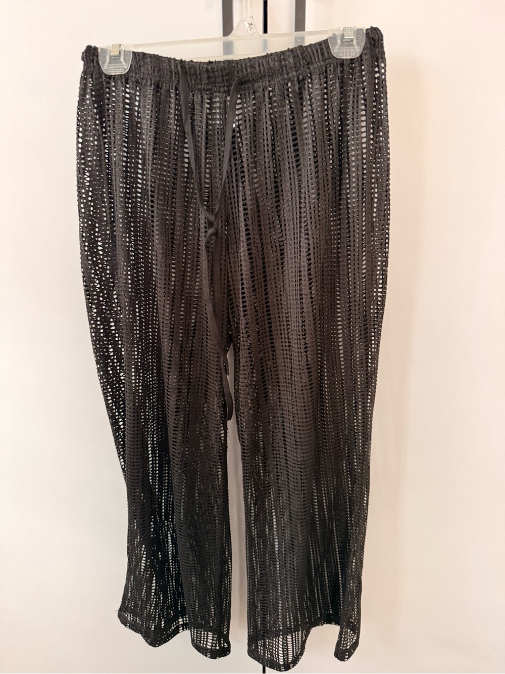 Black Wide cover- up pants